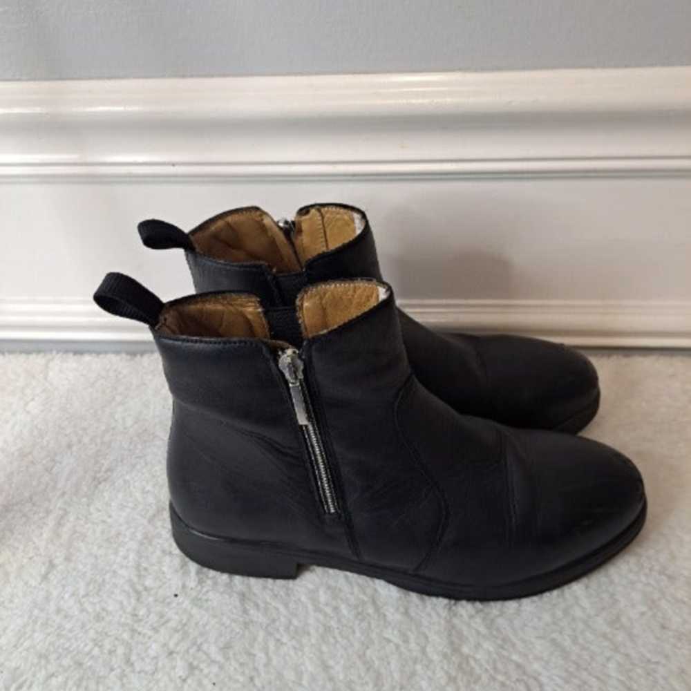 Xena Omega EH Safety Boots Women's 8 Black Leather Steel Toe Workwear Utility